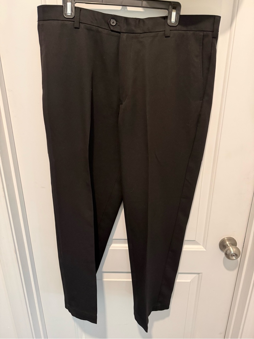 IZOD Golf Classic Black Men’s Dress Pants - Tailored Fit 38x29